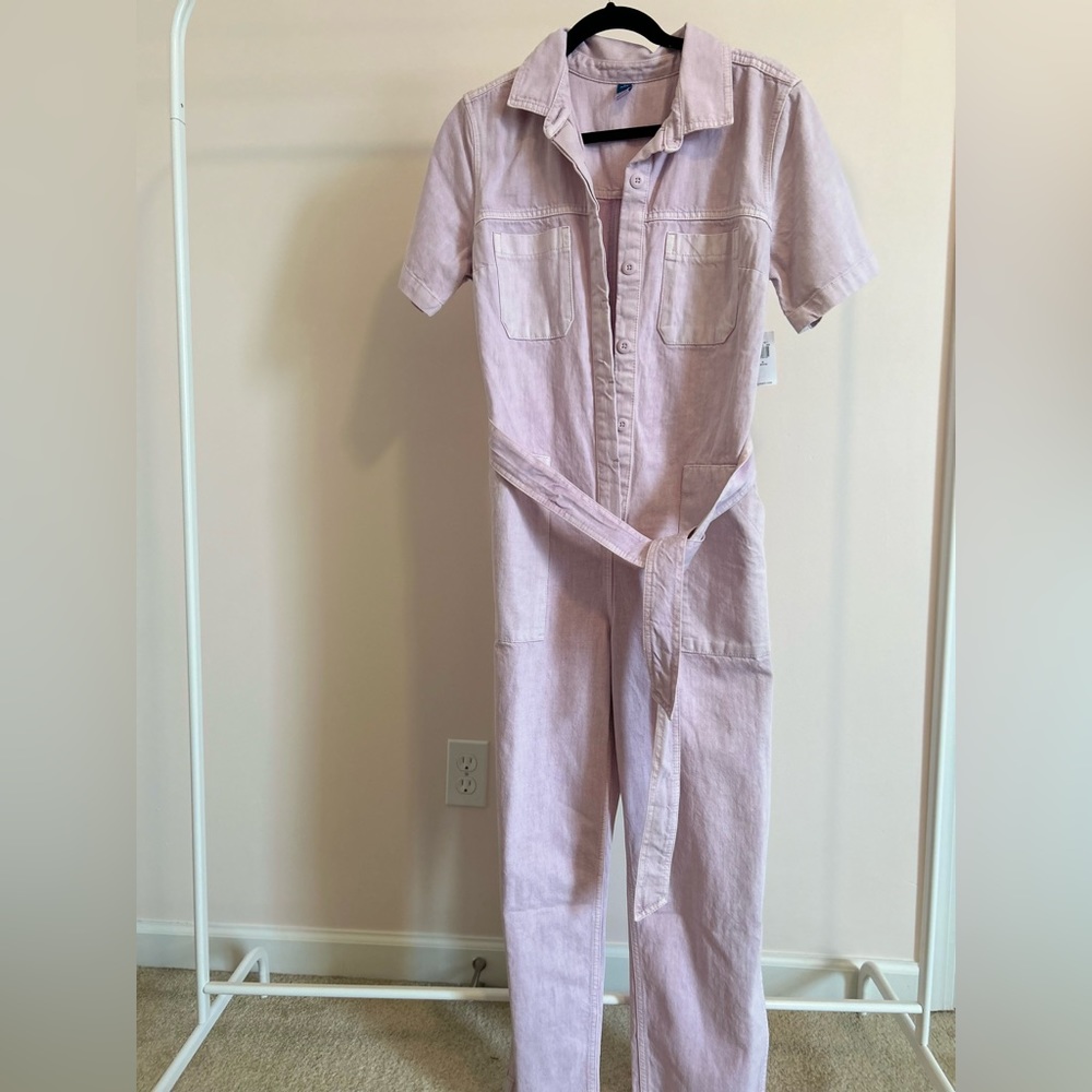 Old Navy Light Lavender Utility Jumpsuit